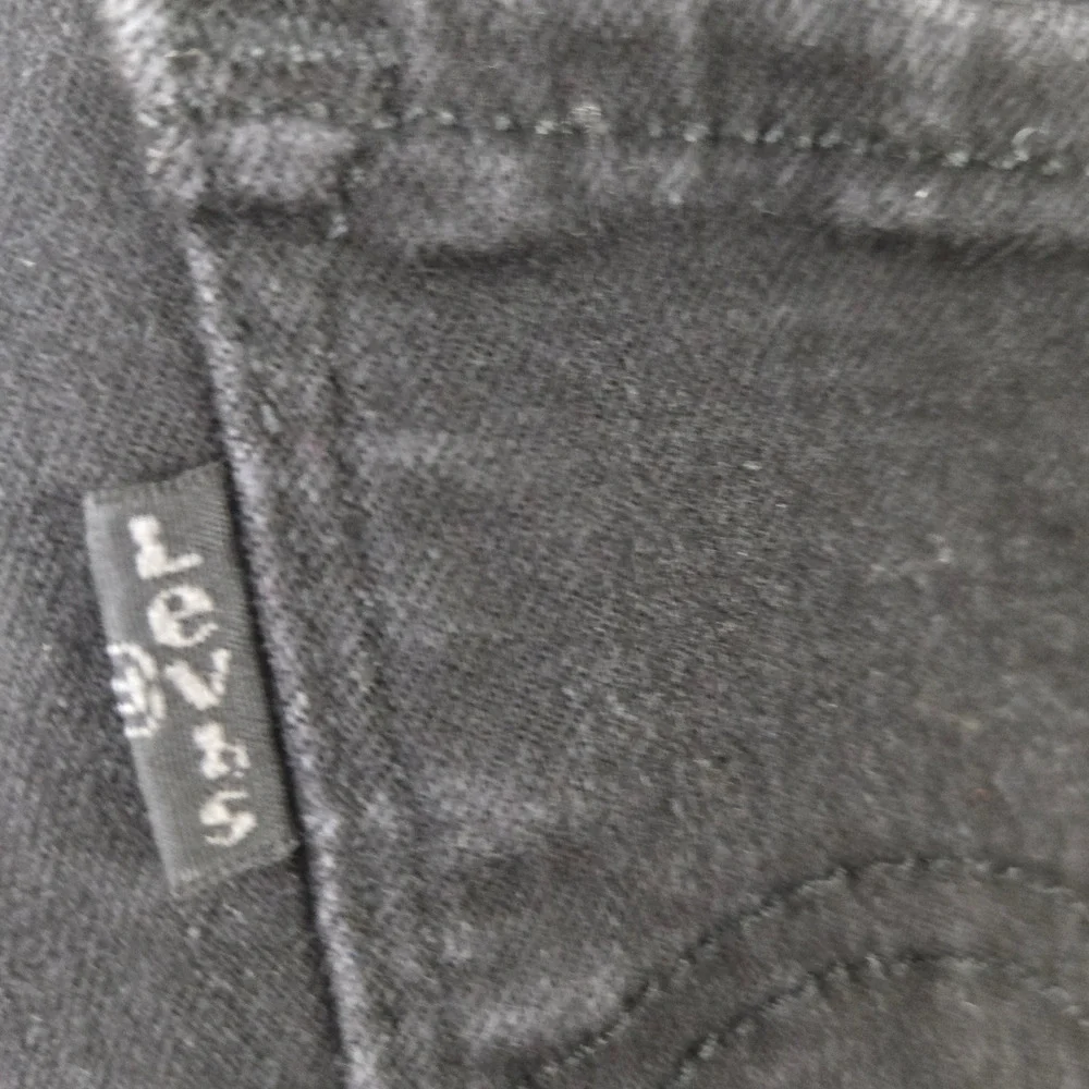 Levi's Black Classic Straight Mid Rise Black Label Straight Leg Jeans Size 18 S
